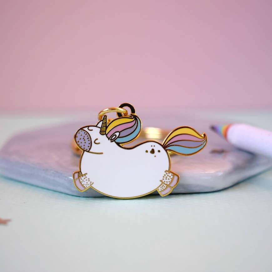 magical unicorn keychain & gift wrap set - the salty hive