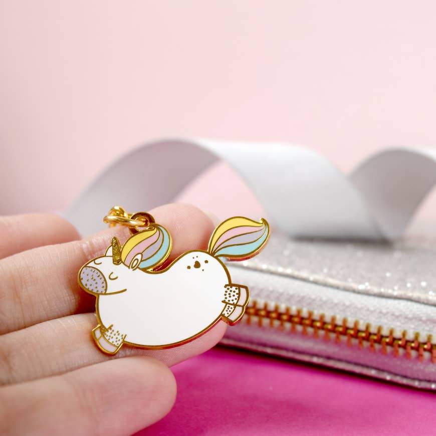 magical unicorn keychain & gift wrap set - the salty hive
