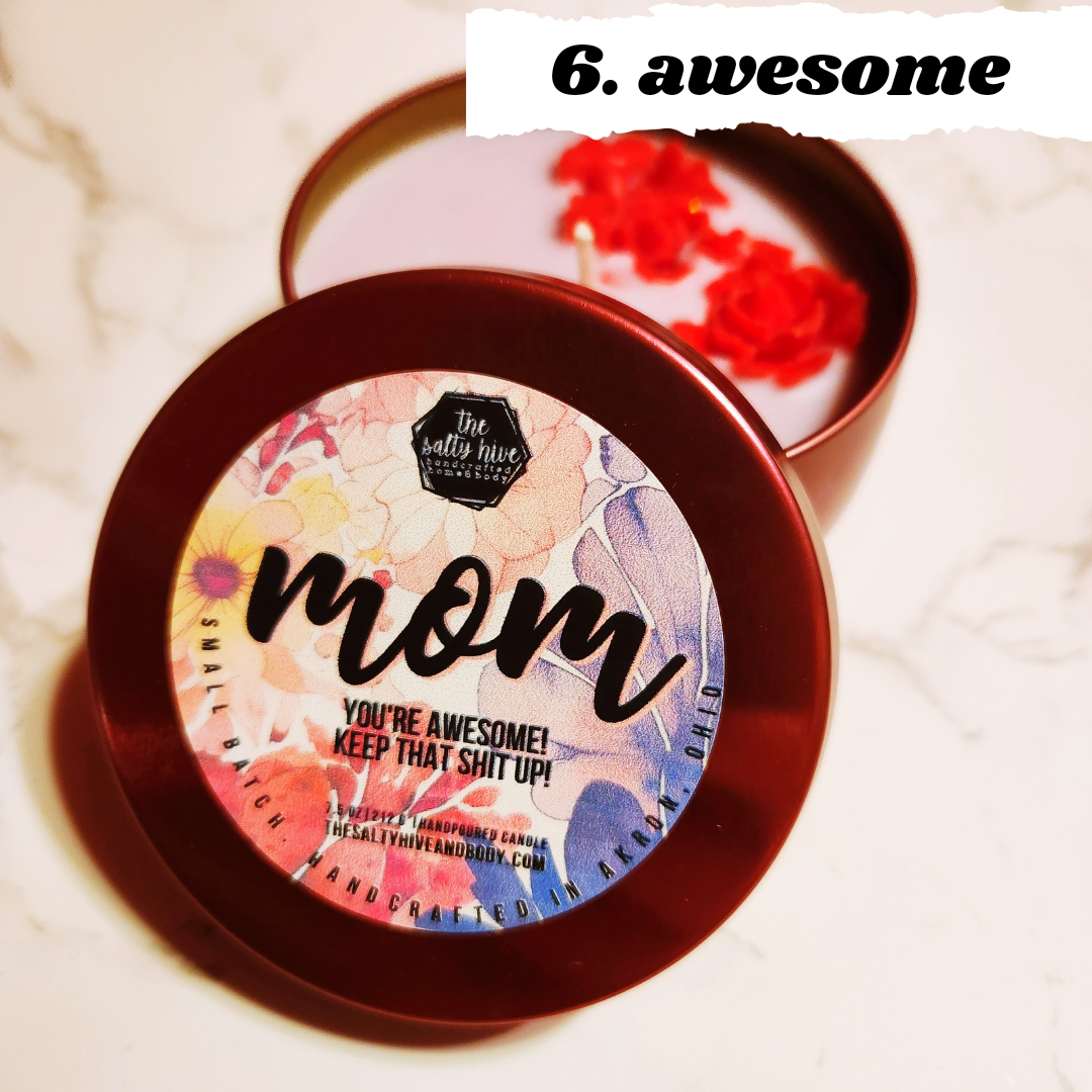 mom moments candle  - funny mother's day candles - the salty hive