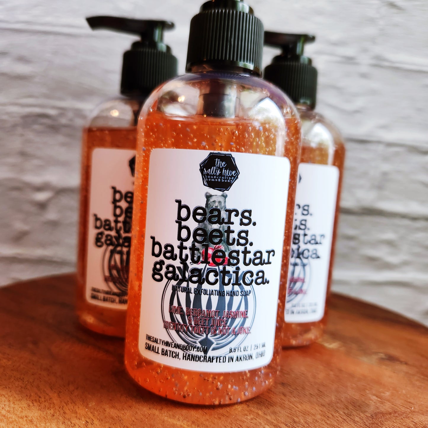bears. beets. battlestar galactica. exfoliating hand soap - the salty hive