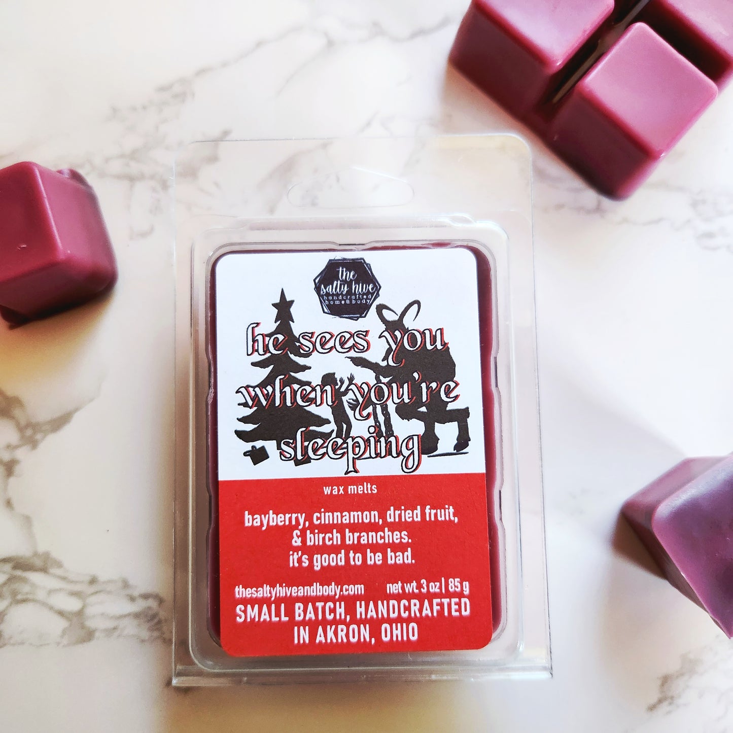 he sees you when you're sleeping wax melts - krampus inspired