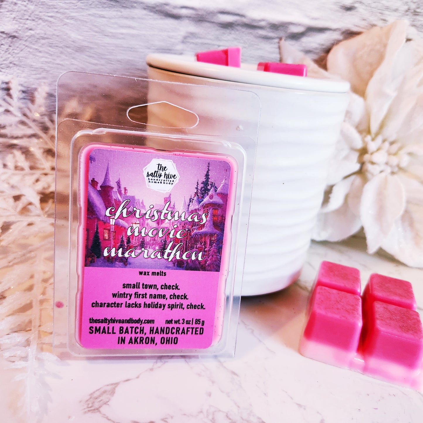 christmas movie marathon wax melts - the salty hive