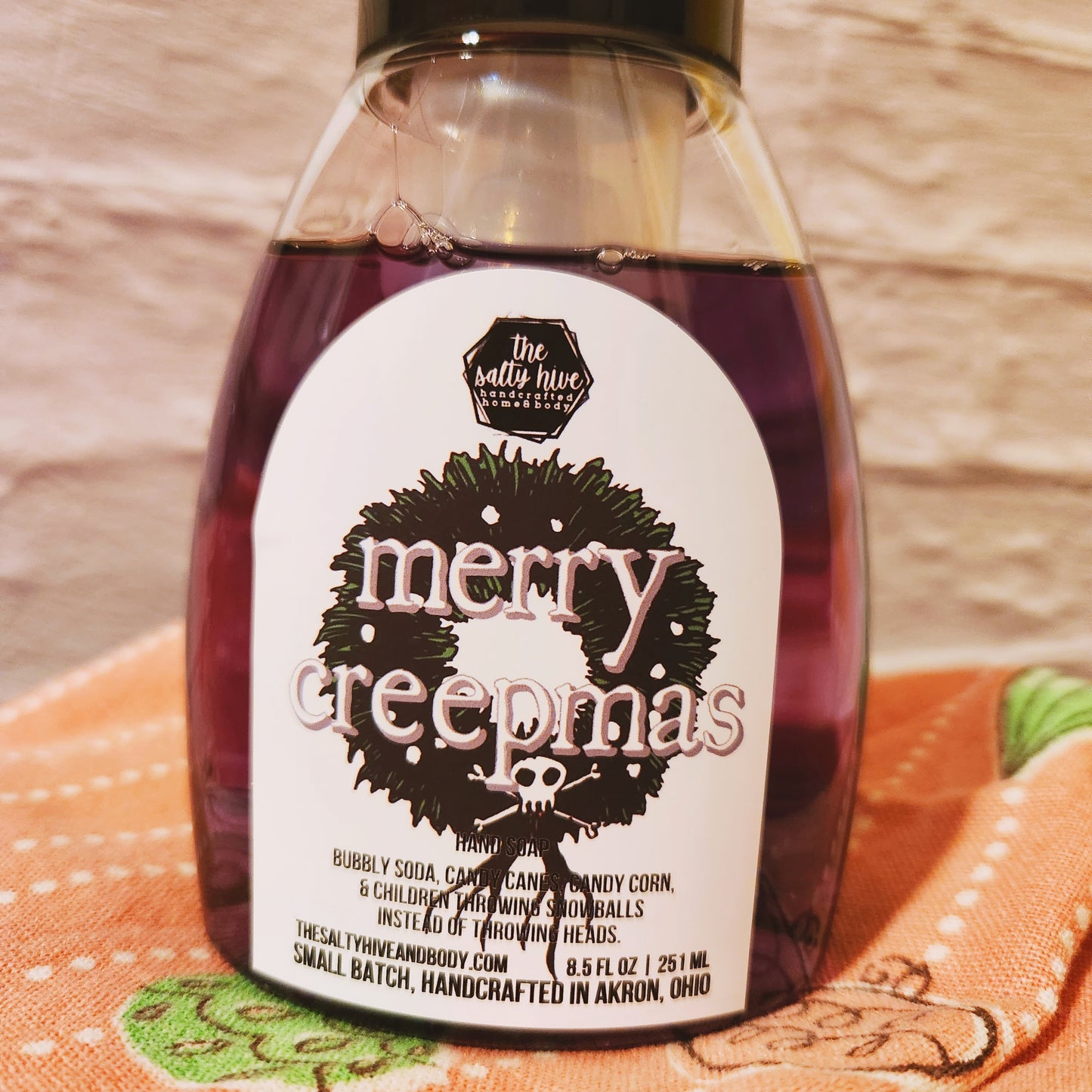 merry creepmas foaming hand soap