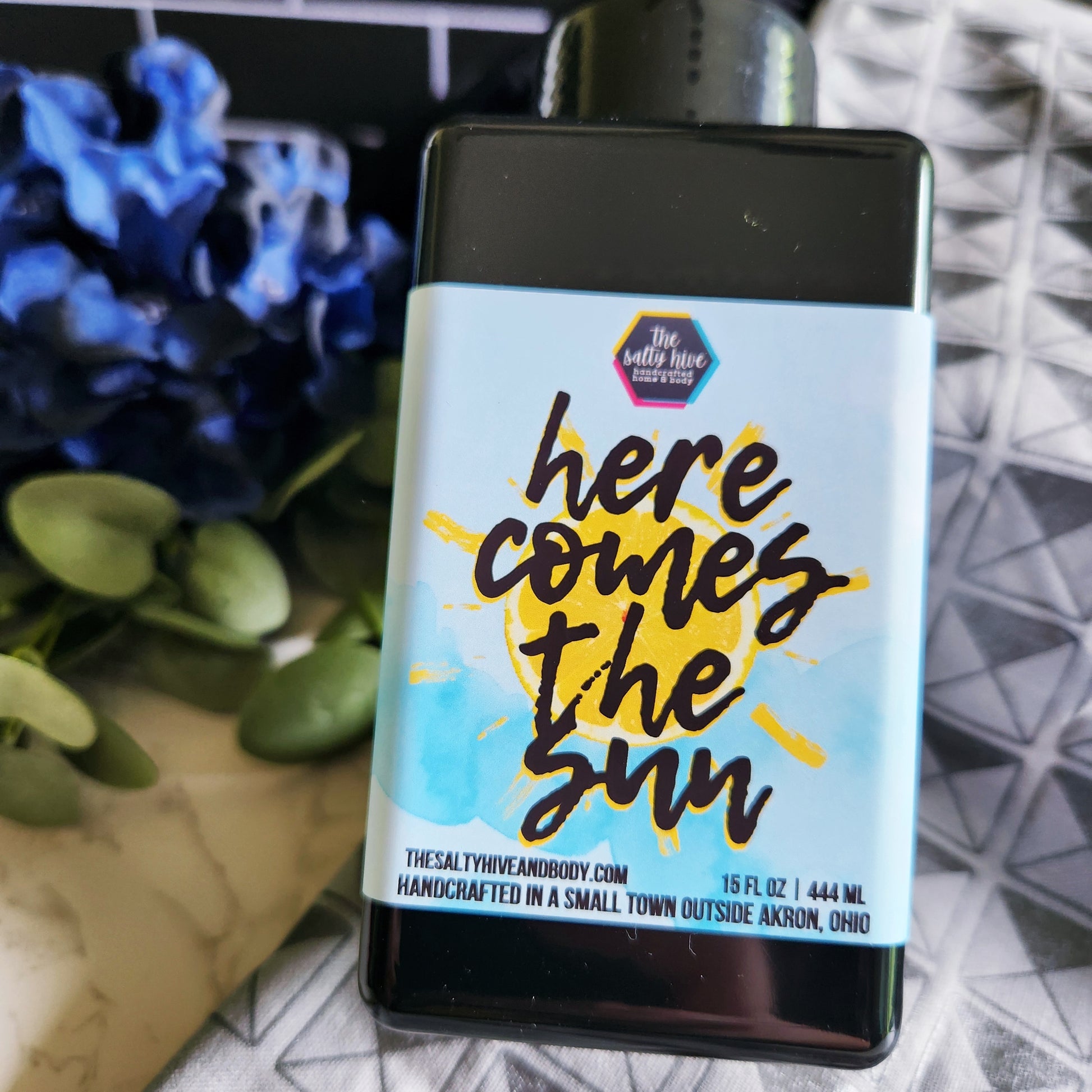 here comes the sun foaming hand soap - the salty hive - fun hand soap - lemon hand soap - snarky gifts