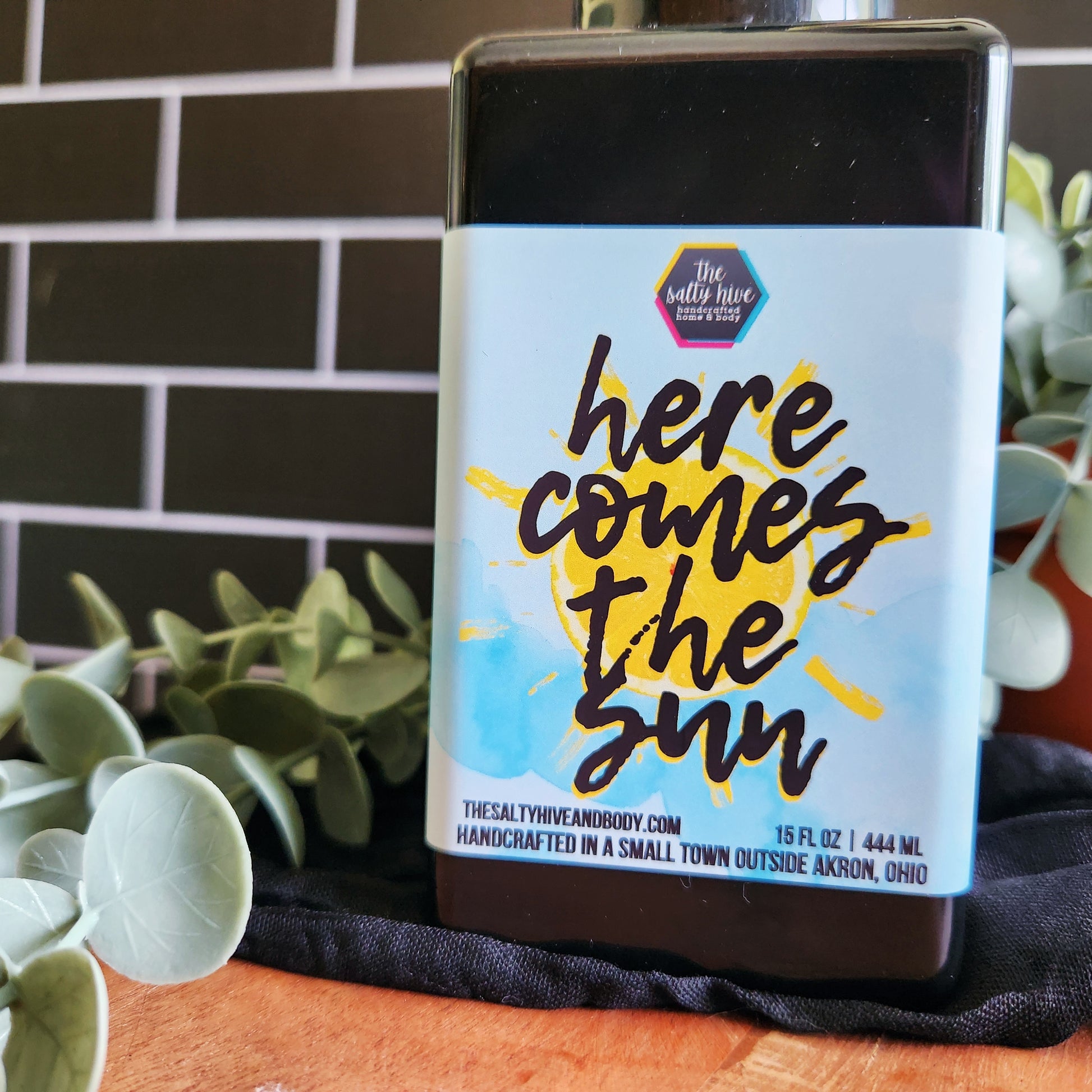 here comes the sun foaming hand soap - the salty hive - fun hand soap - lemon hand soap - snarky gifts
