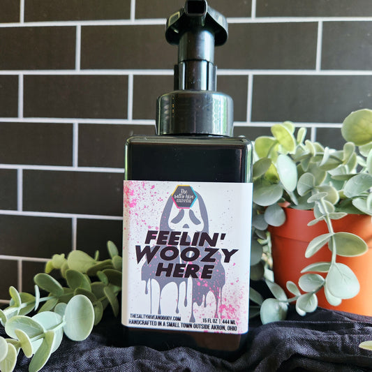 feelin woozy here - scream horror foaming hand soap - ghostface soap - the salty hive
