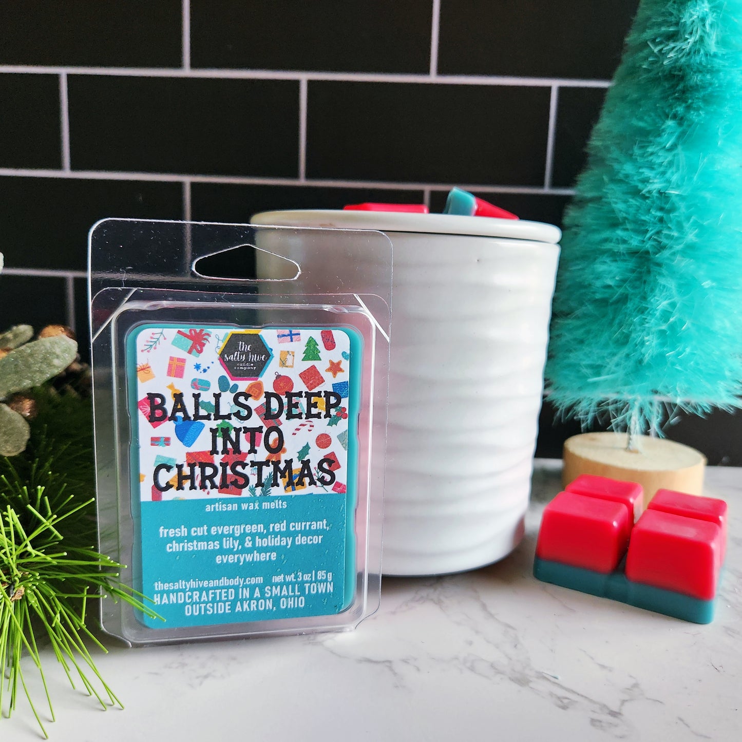 balls deep into christmas wax melts