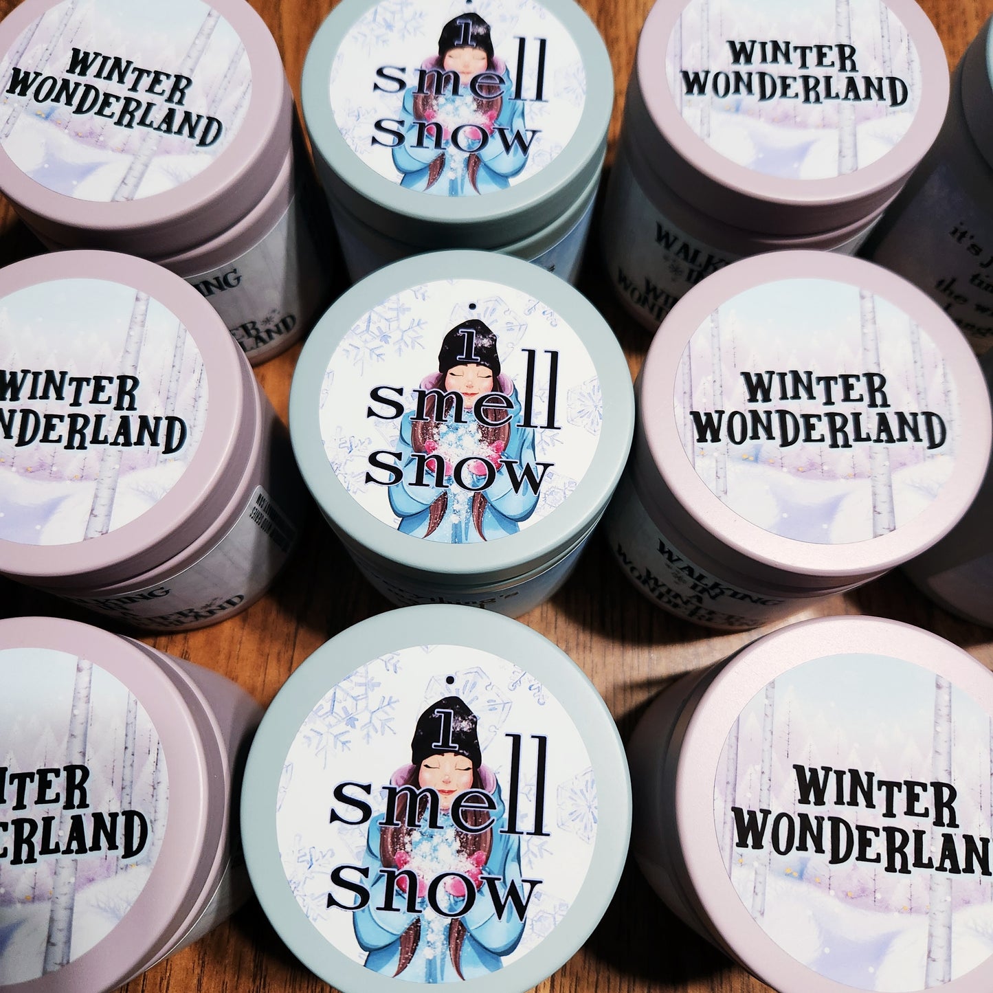 winter wonderland wood wick lux candle