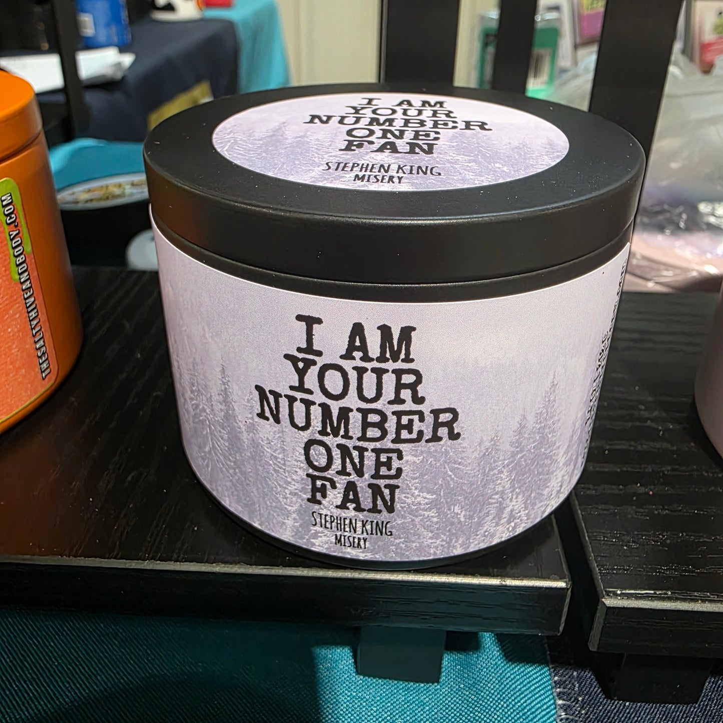 i'm your number one fan candle - stephen king's misery