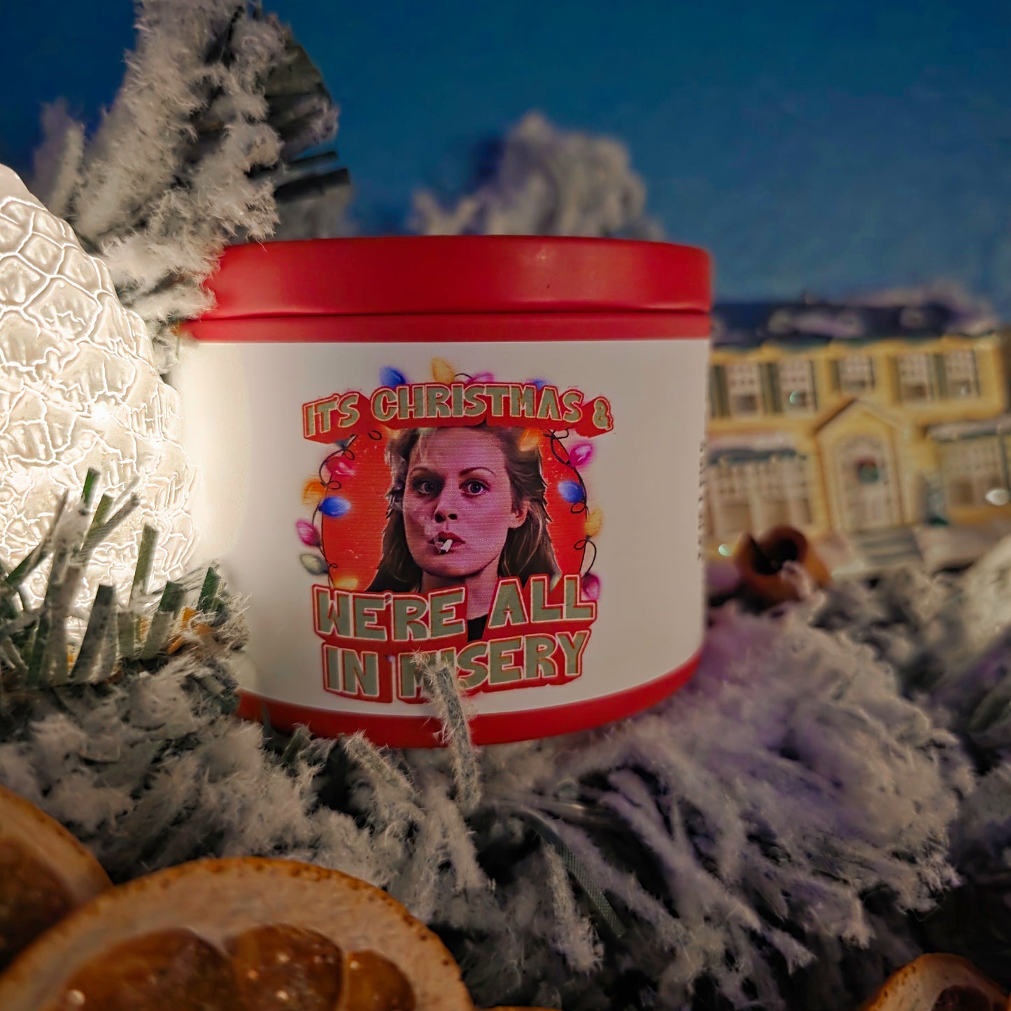 it's christmas & we're all in misery candle - christmas vacation