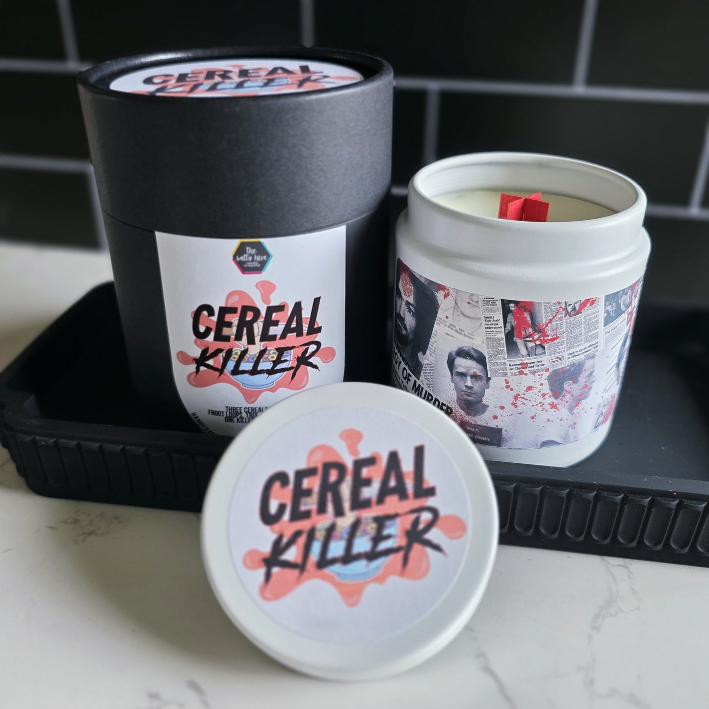 cereal killer wood wick candle