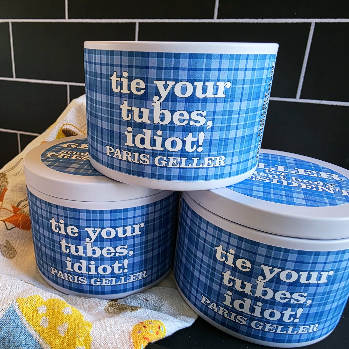 geller for president candle - gilmore girls inspired