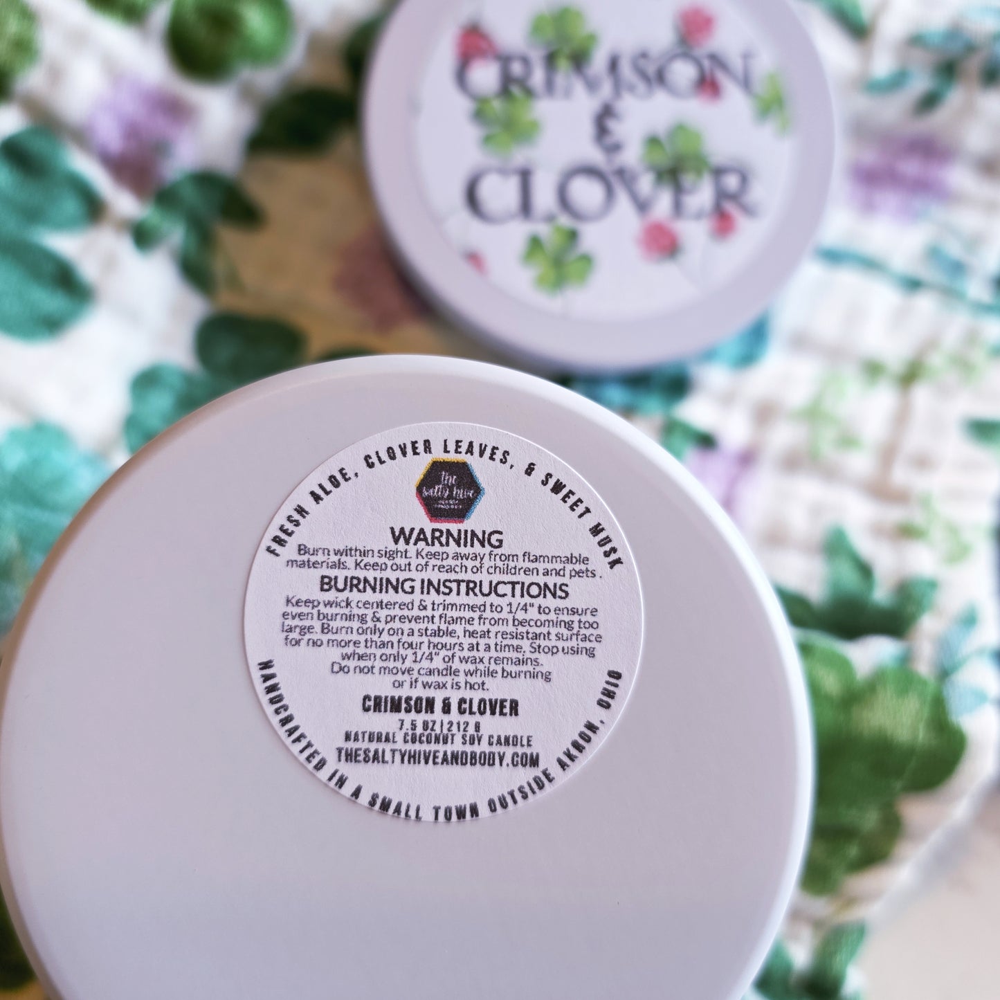 crimson & clover candle