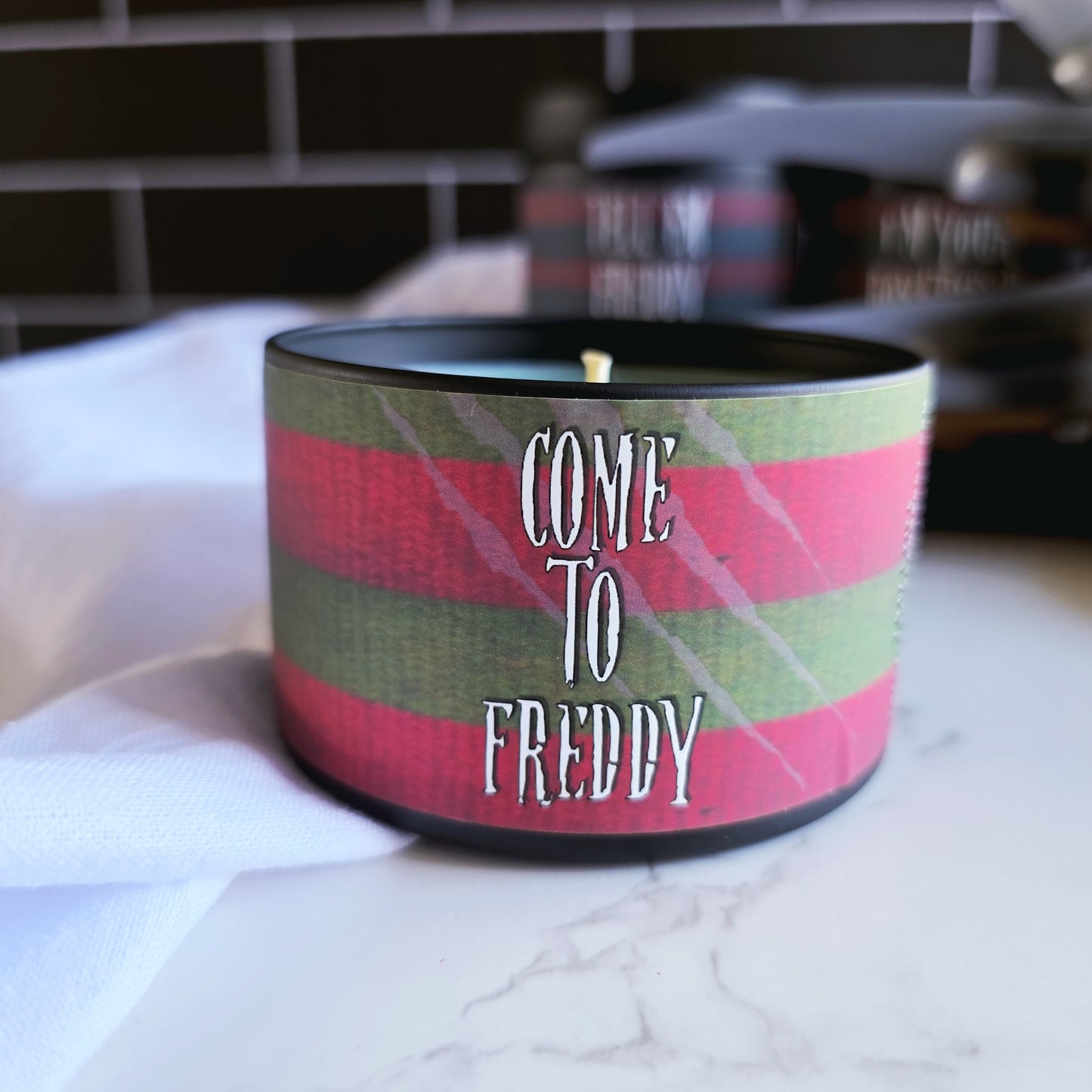 never sleep again candle - nightmare on elm street