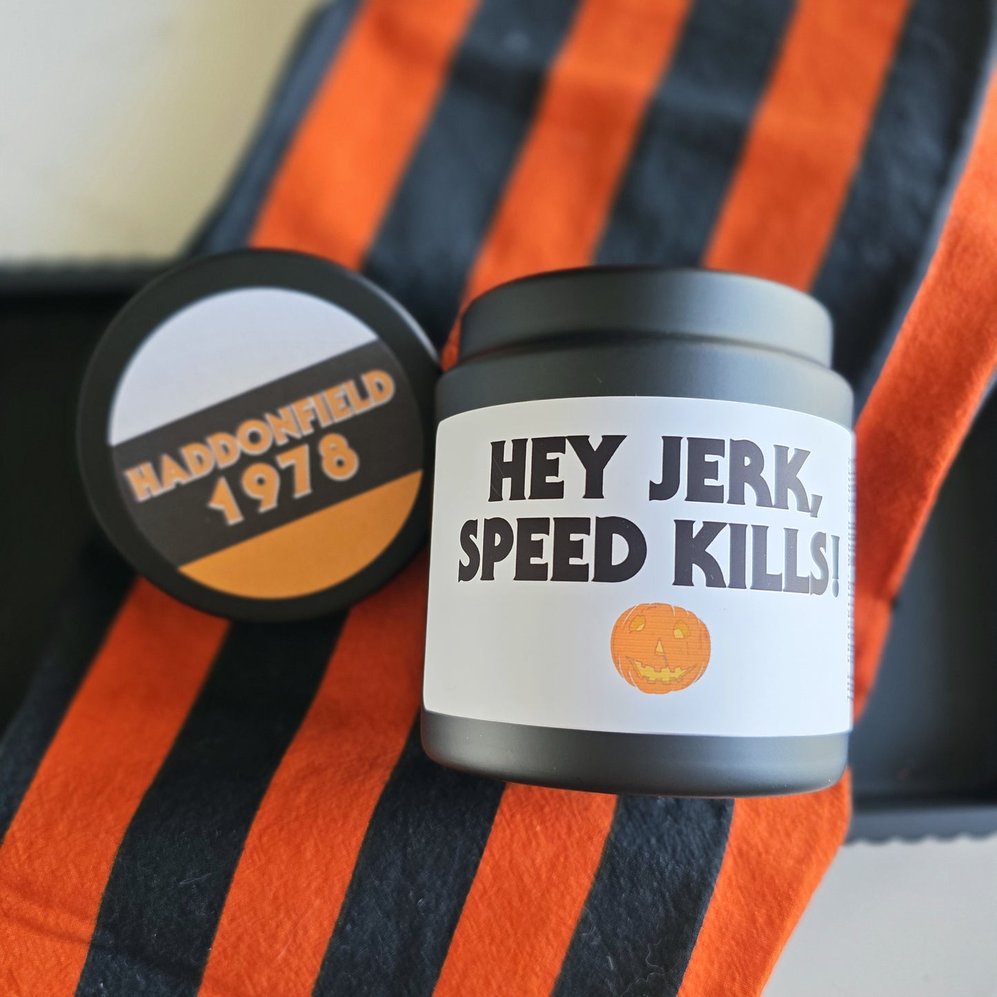 haddonfield 1978 wood wick candle