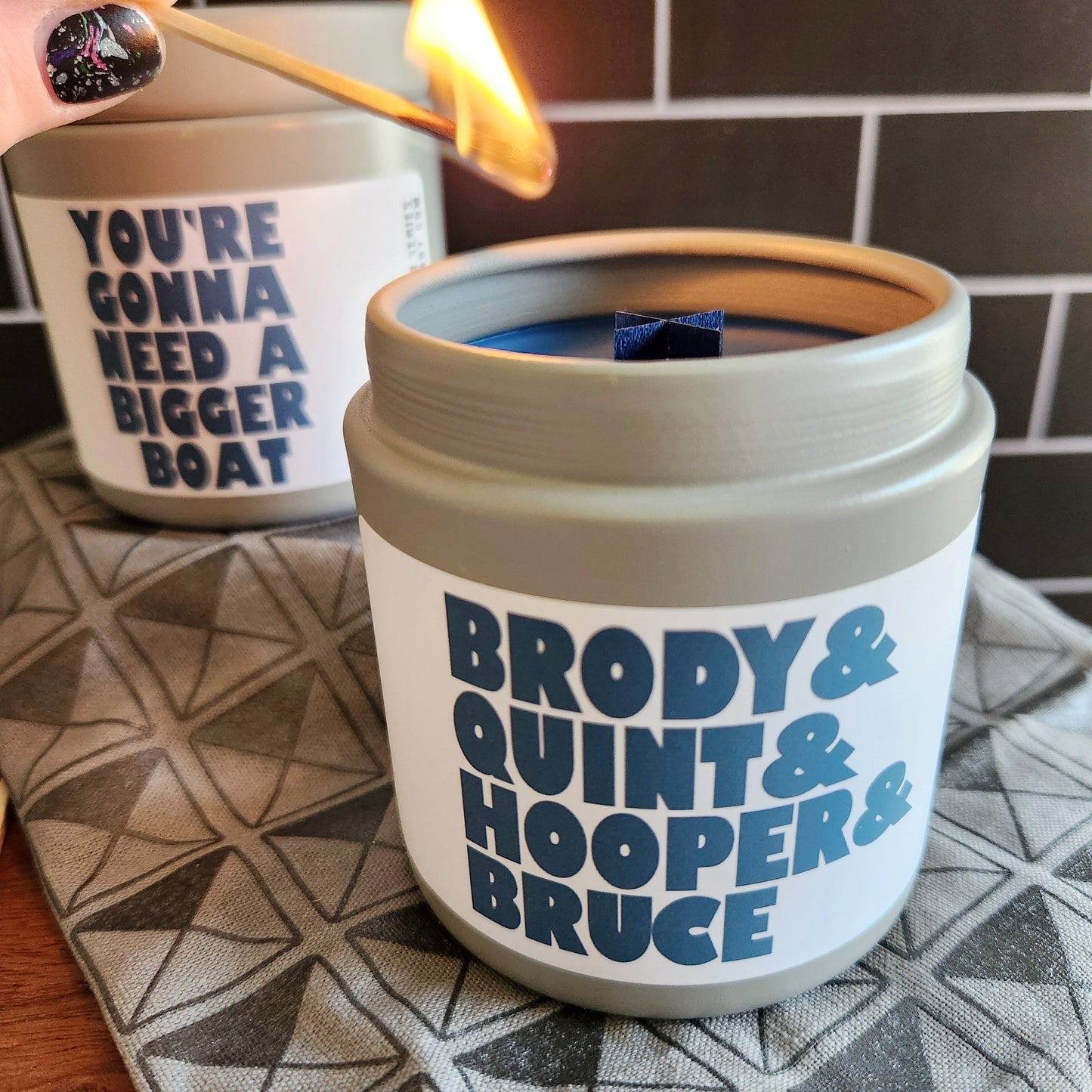 get out of the water candle - jaws