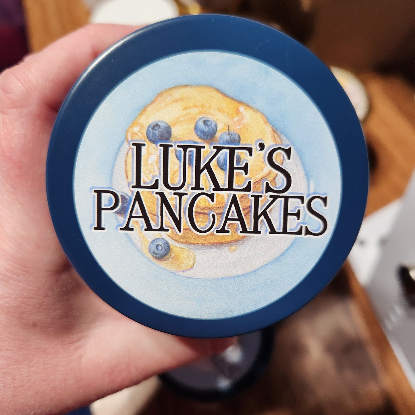 luke's pancakes candle - the cracklin' wood lux series