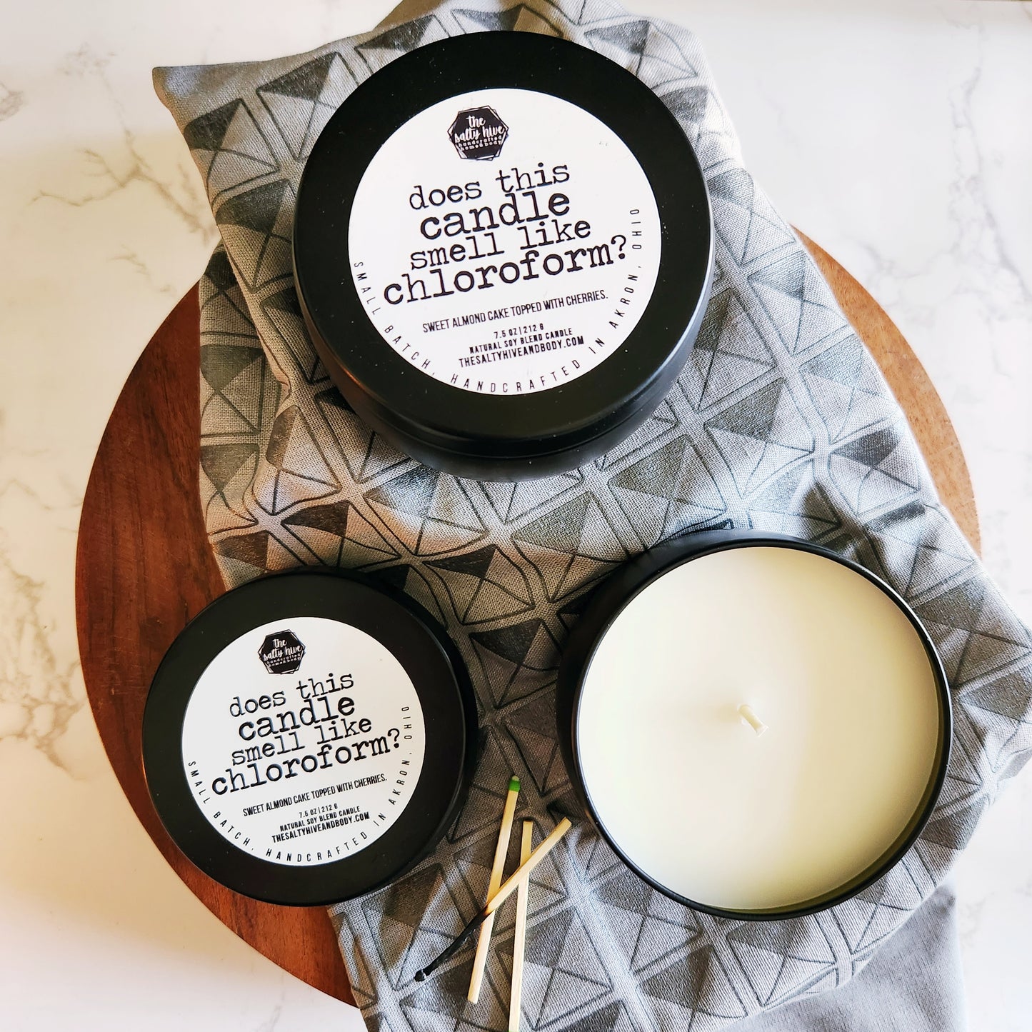 does this candle smell like chloroform candle