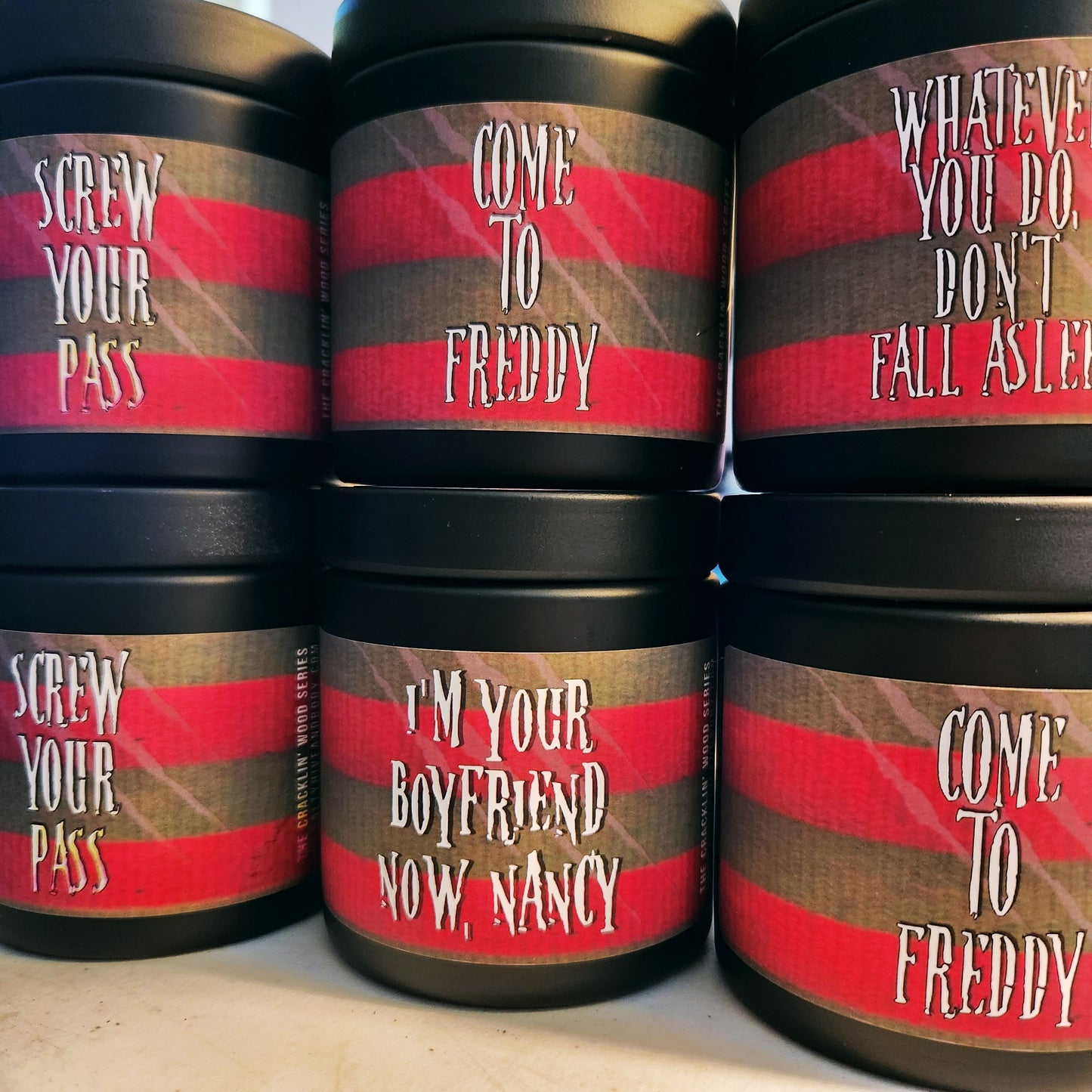 never sleep again wood wick candle