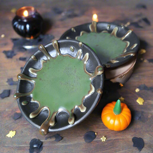 split pea soup candle plate - horror candle coasters
