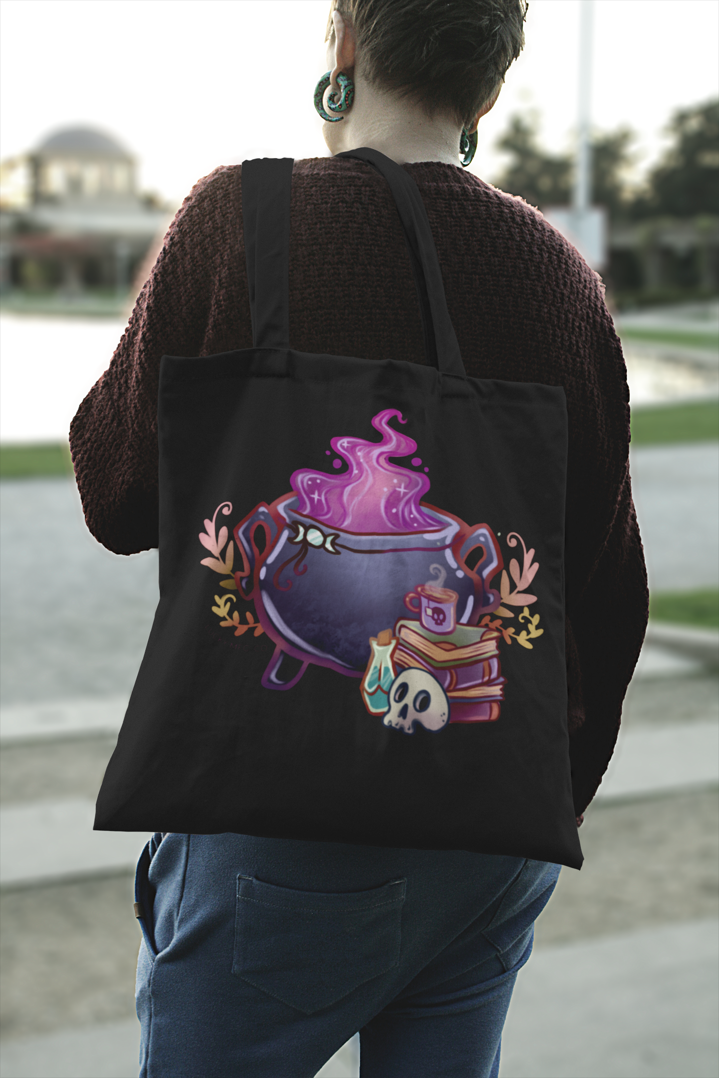 magical cauldron tote - the salty hive