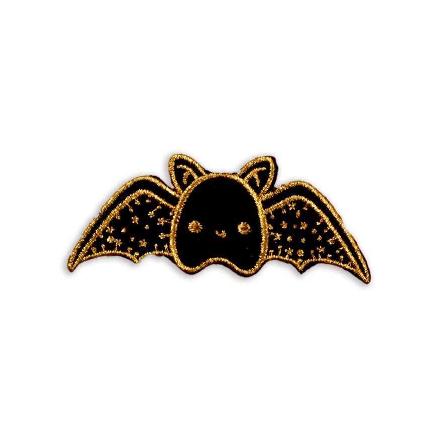 golden bat iron-on patch - the salty hive