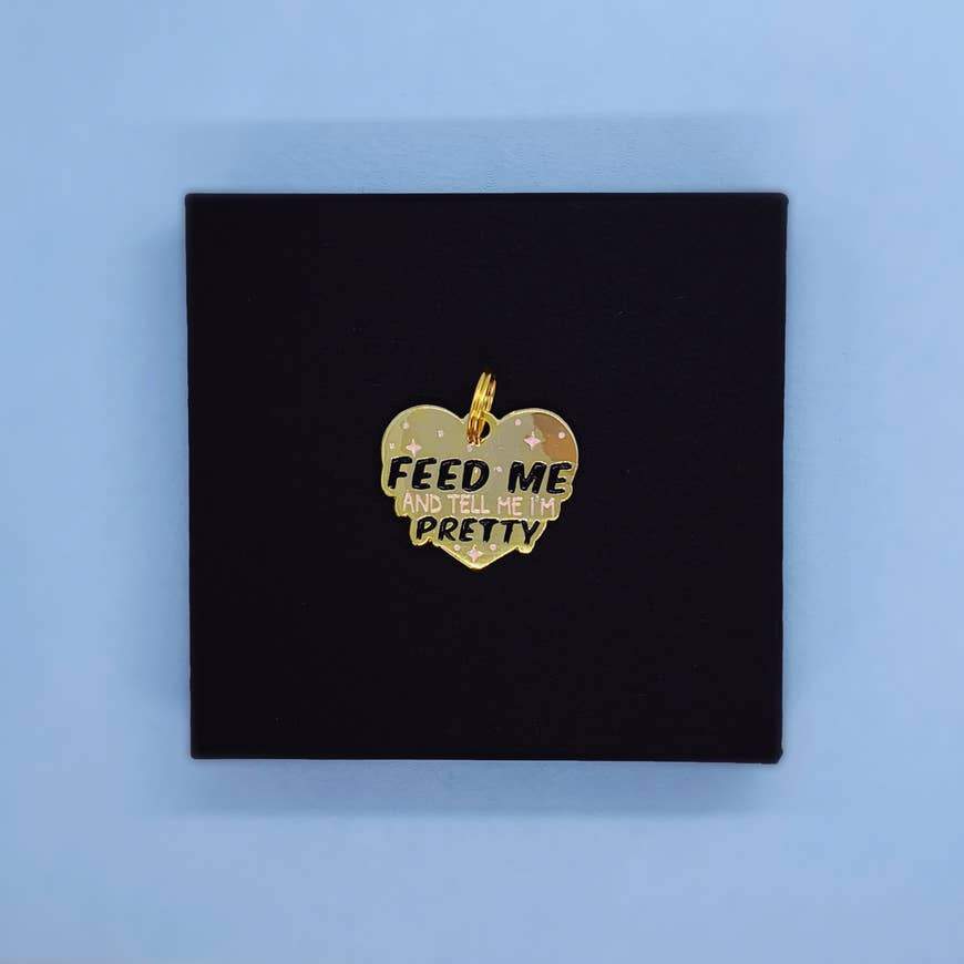 feed me & tell me i'm pretty pet charm - the salty hive