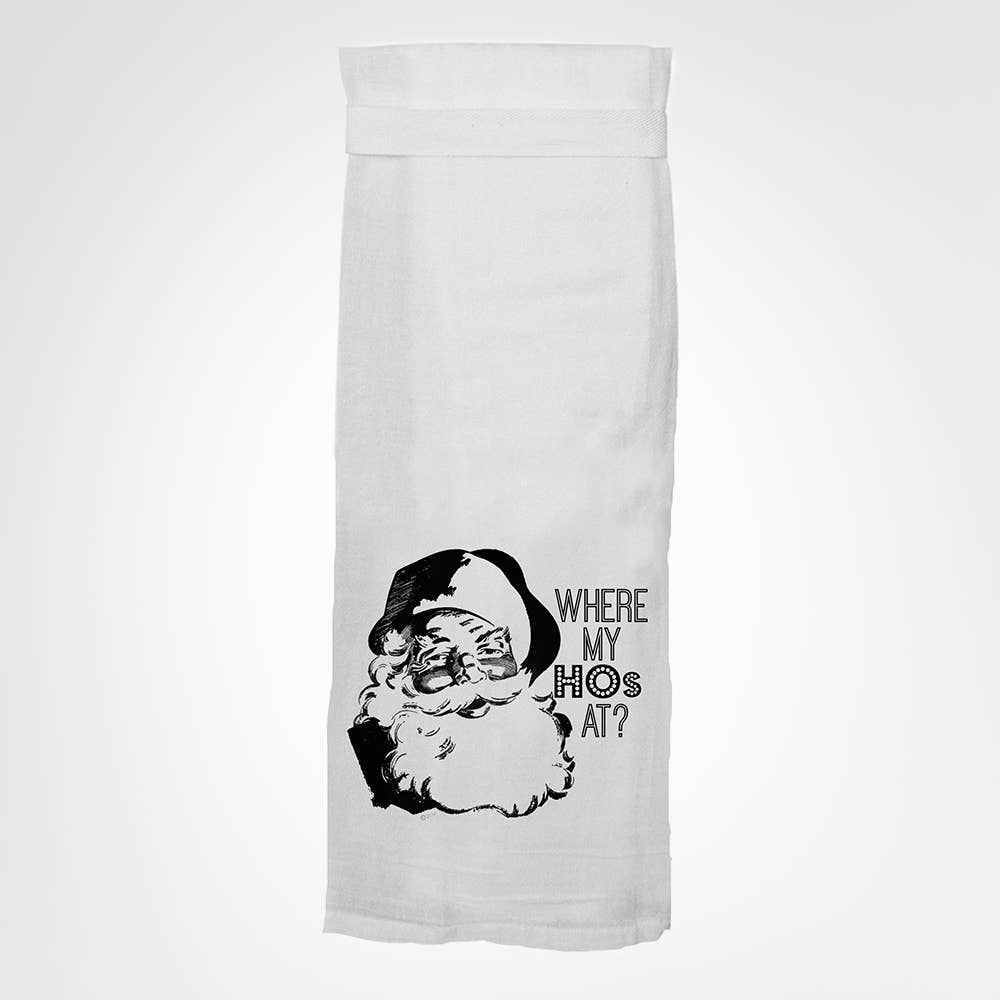 where my hos at? hand towel - the salty hive