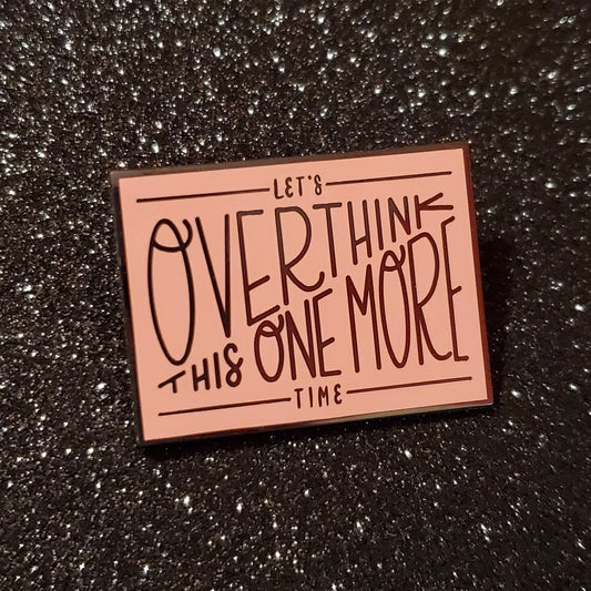 let's overthink this enamel pin - the salty hive
