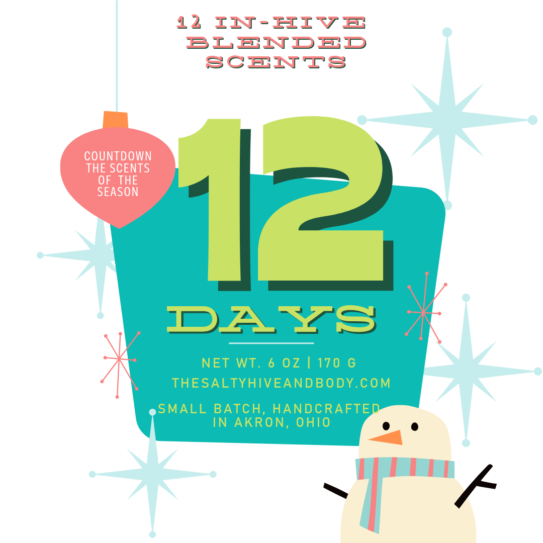 12 days christmas advent wax melts - the salty hive