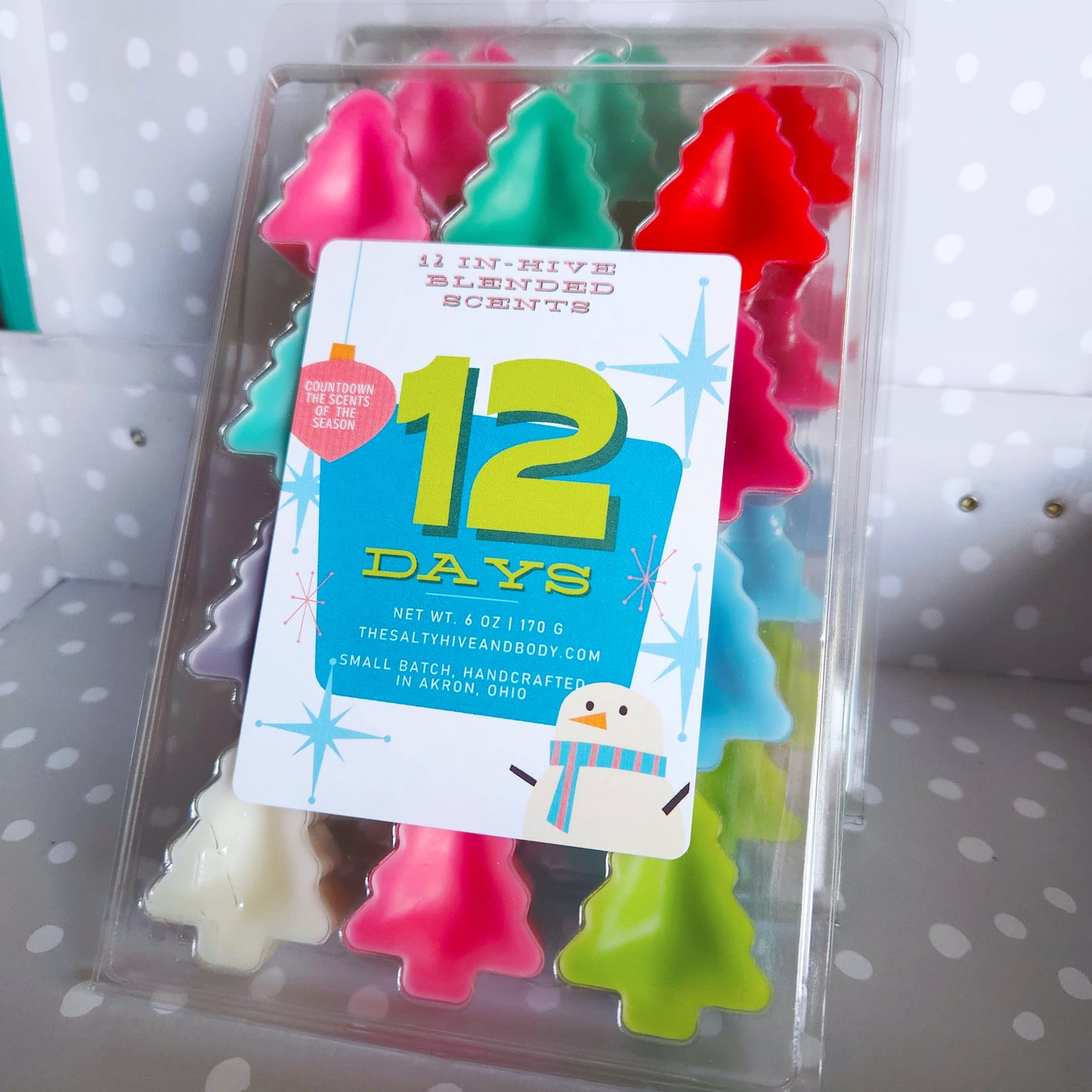 12 days christmas advent wax melts - the salty hive