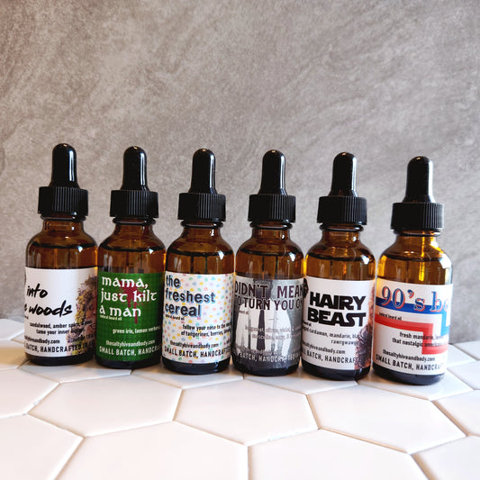 beard & body oil - several scents to choose from! - the salty hive