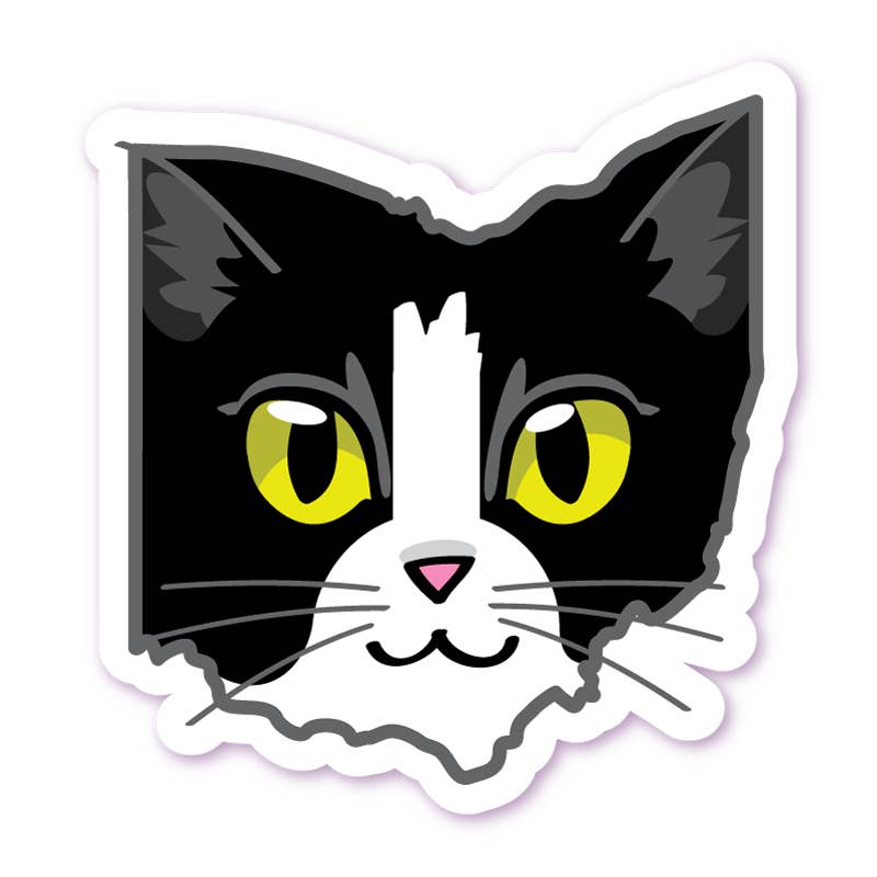 ohio cat sticker - many choices! - the salty hive