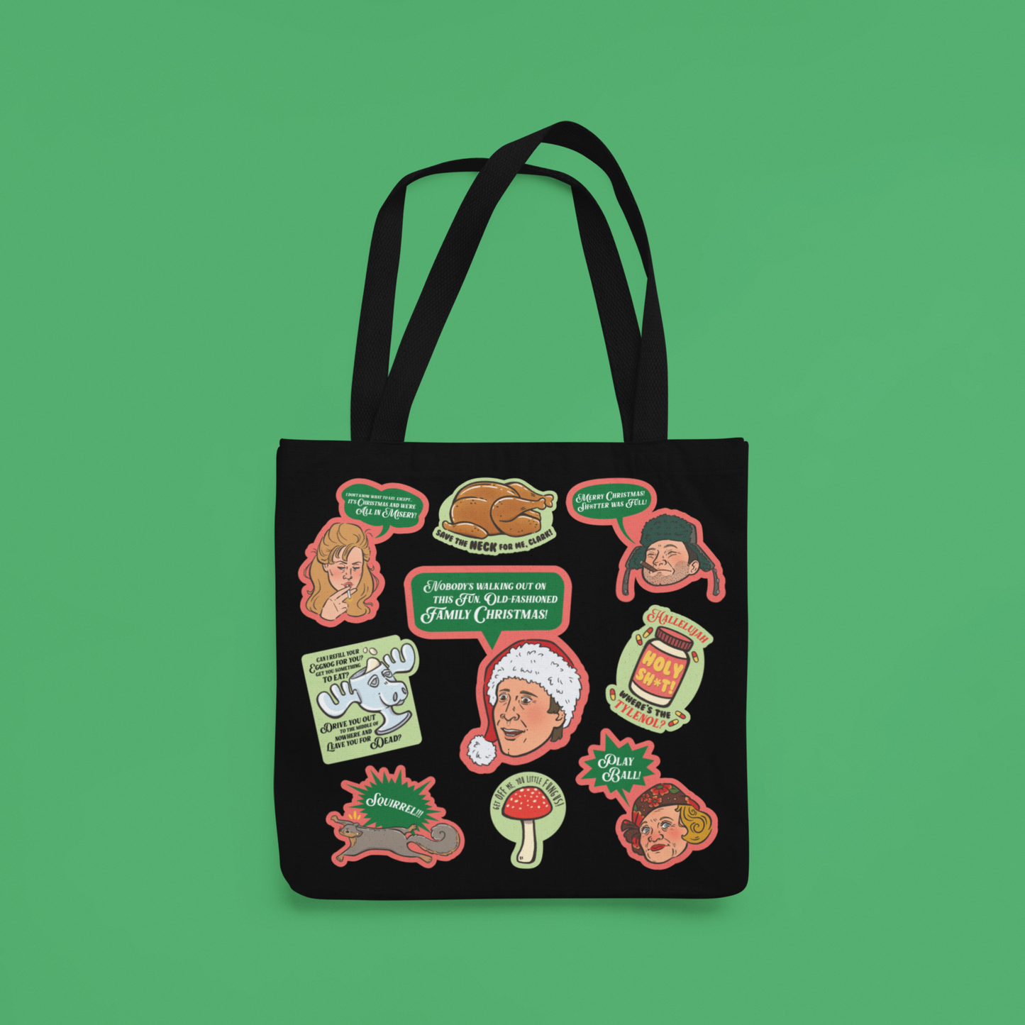 christmas vacation inspired tote - the salty hive