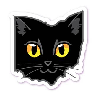 ohio cat sticker - many choices! - the salty hive