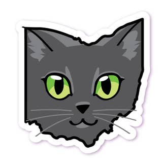 ohio cat sticker - many choices! - the salty hive