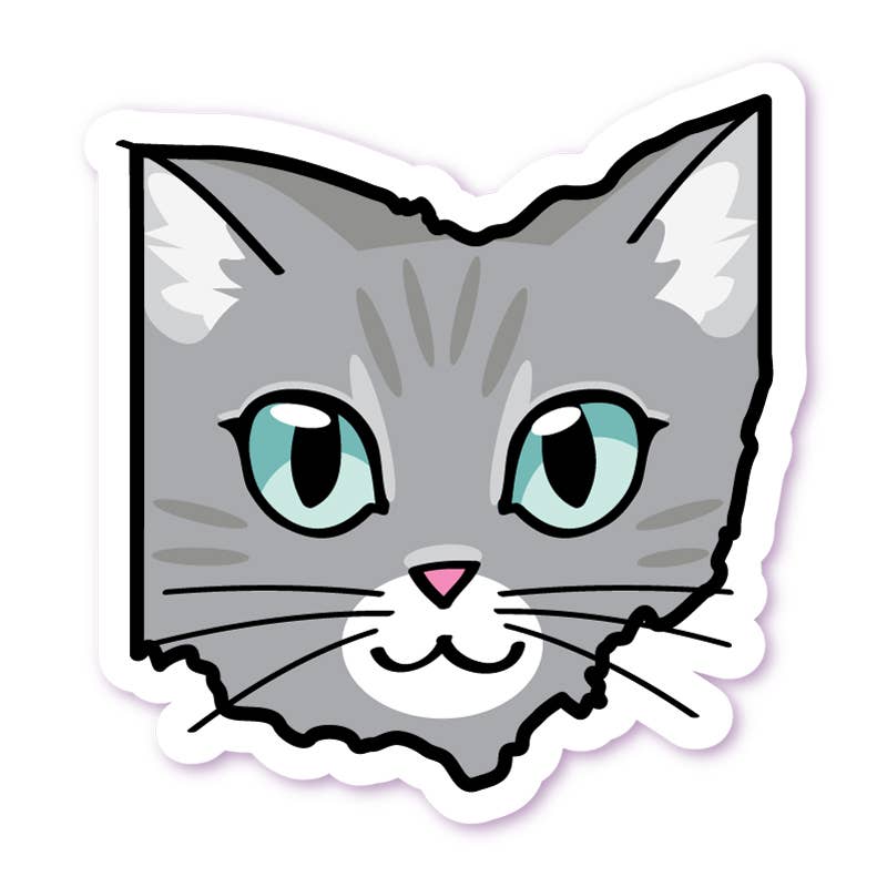 ohio cat sticker - many choices!
