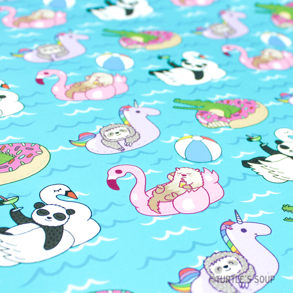 animal pool party gift wrap - the salty hive