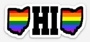 Ohio PRIDE Sticker - the salty hive