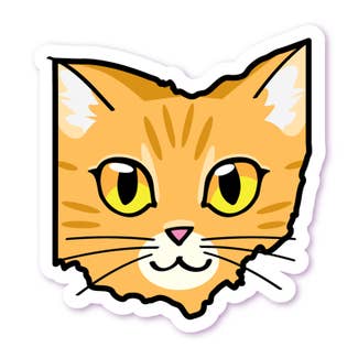 ohio cat sticker - many choices! - the salty hive
