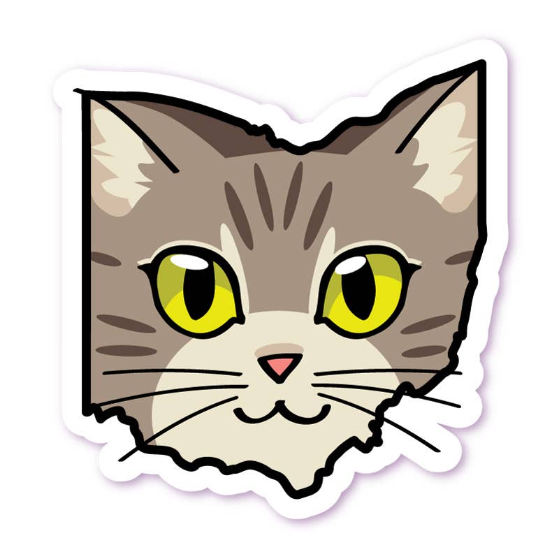 ohio cat sticker - many choices!