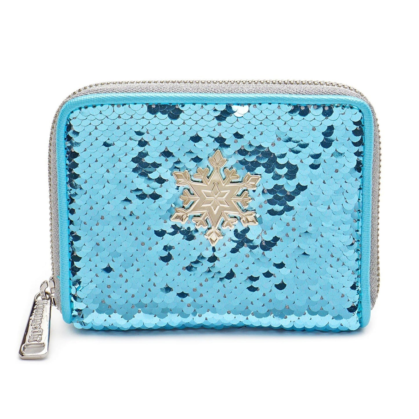 loungefly x disney frozen elsa reversible sequin wallet - the salty hive