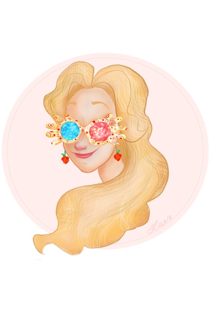 luna lovegood vinyl sticker - the salty hive