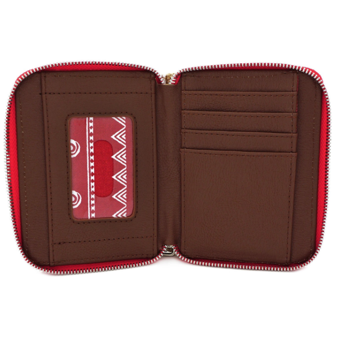 loungefly disney moana burlap wallet - the salty hive