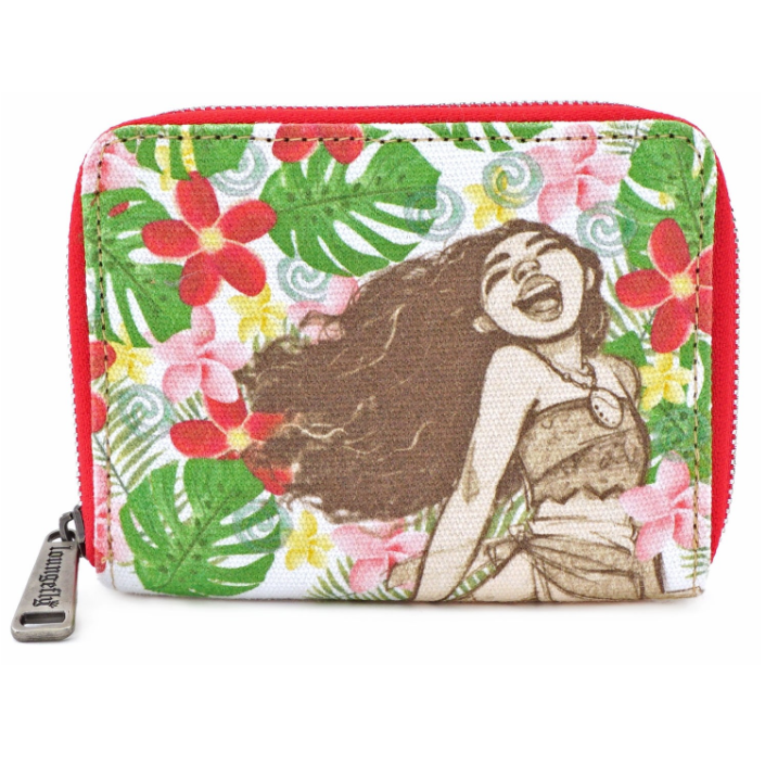 loungefly disney moana burlap wallet - the salty hive
