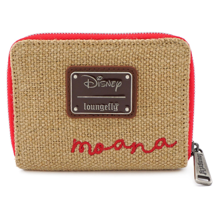loungefly disney moana burlap wallet - the salty hive