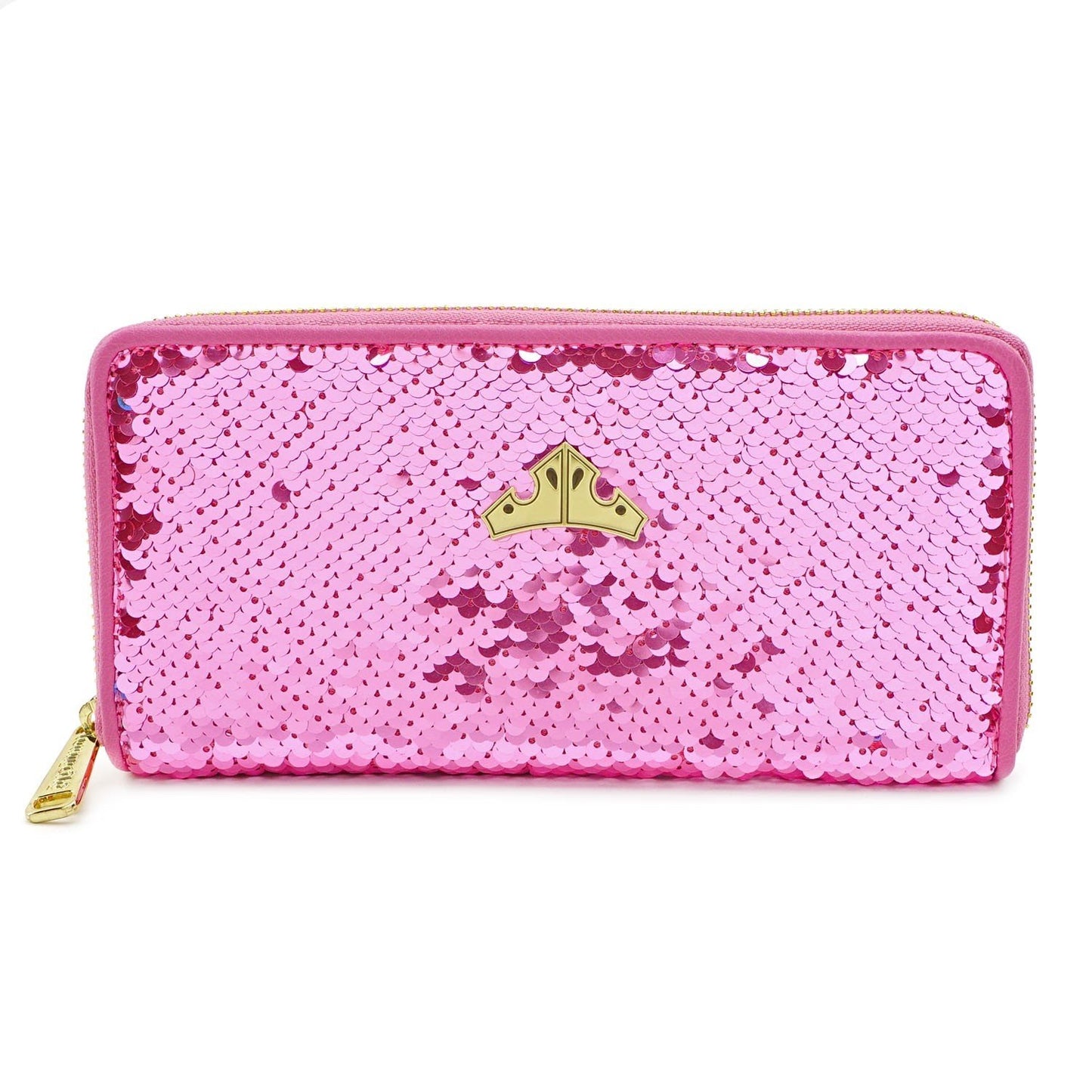 loungefly x disney sleeping beauty sequined zip-around wallet - the salty hive