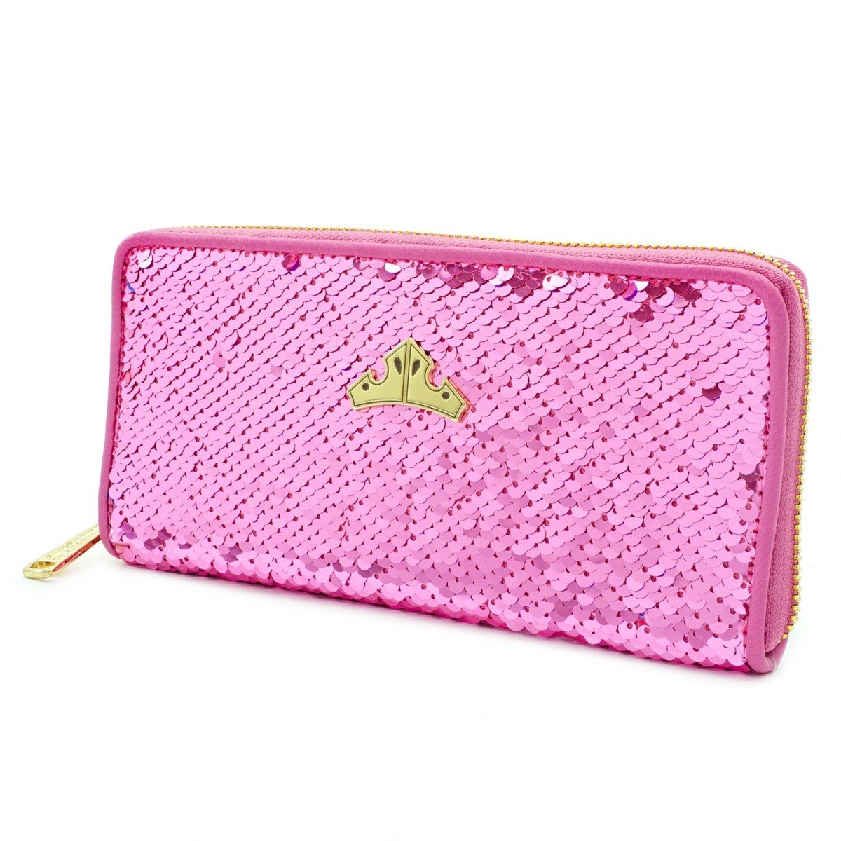 loungefly x disney sleeping beauty sequined zip-around wallet - the salty hive