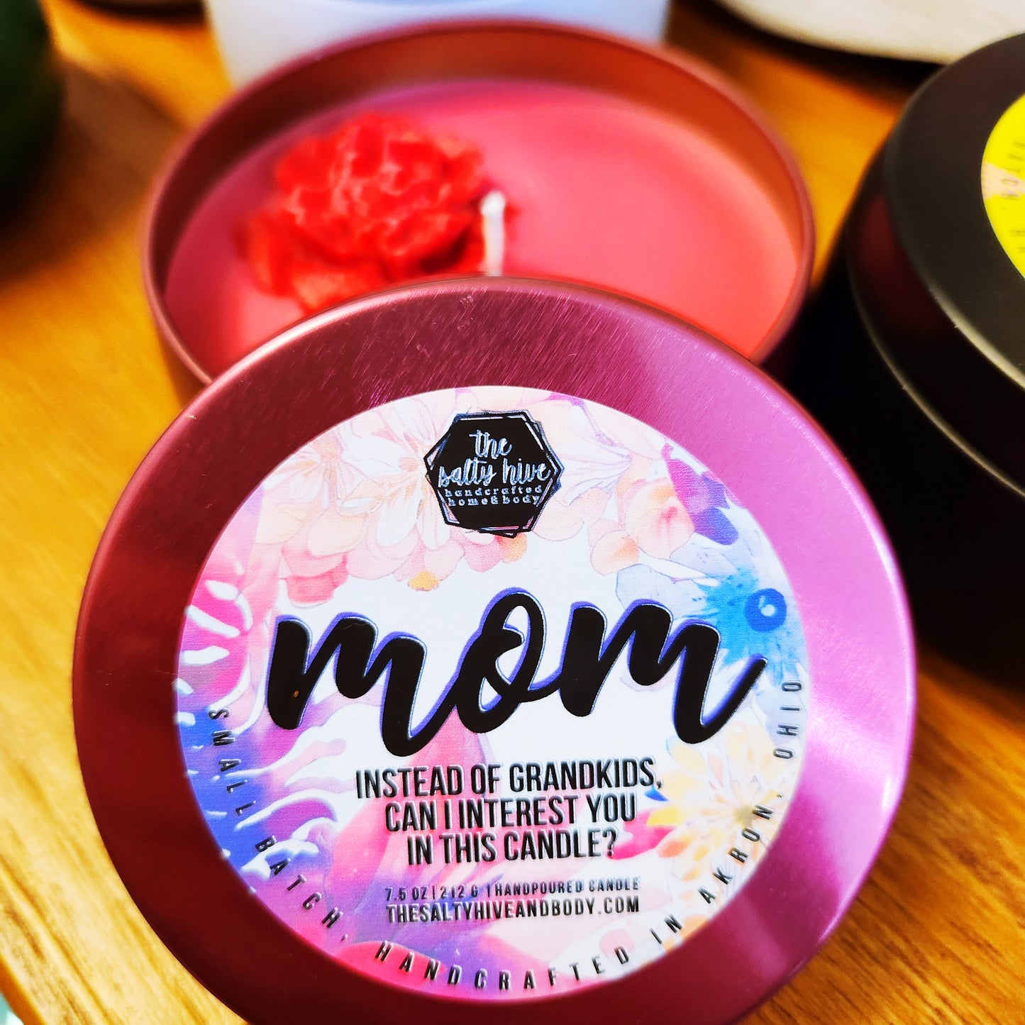 mom moments candle  - funny mother's day candles - the salty hive