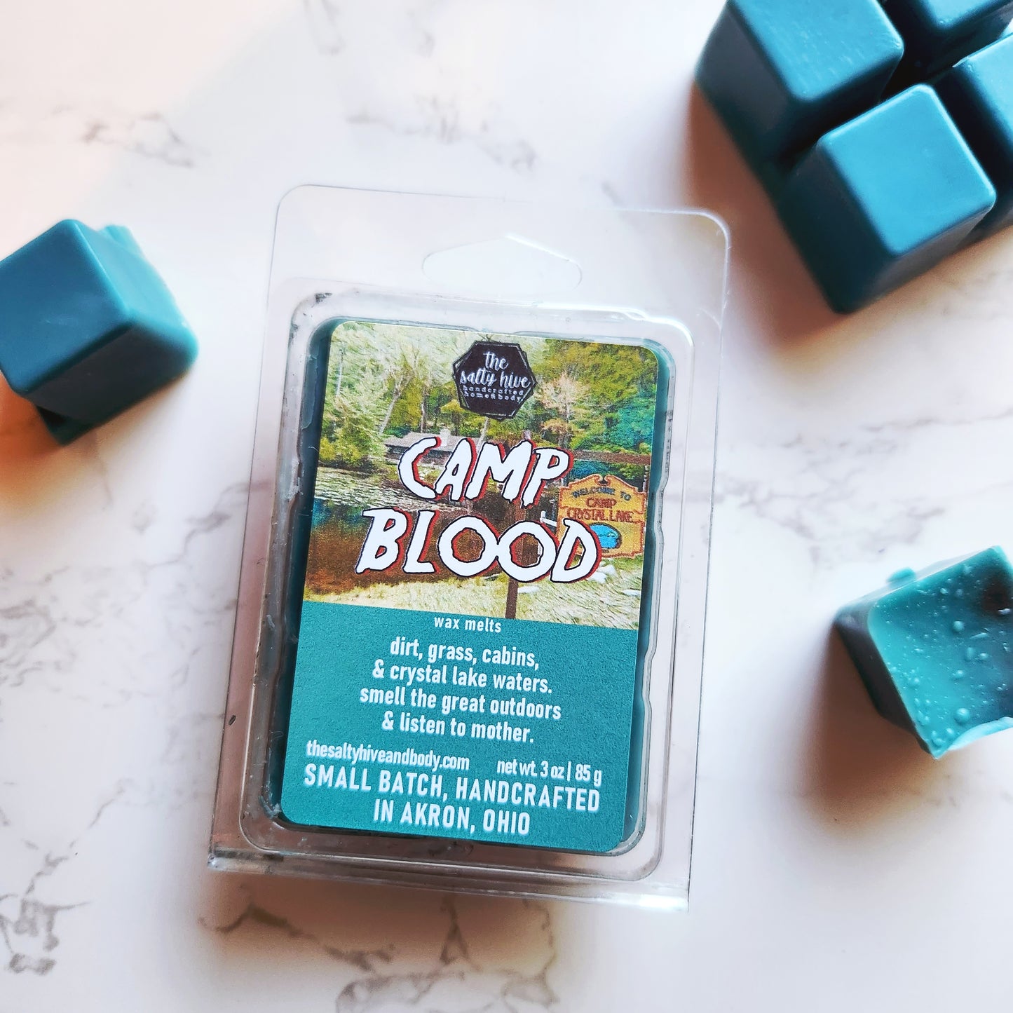 camp blood wax melts - the salty hive